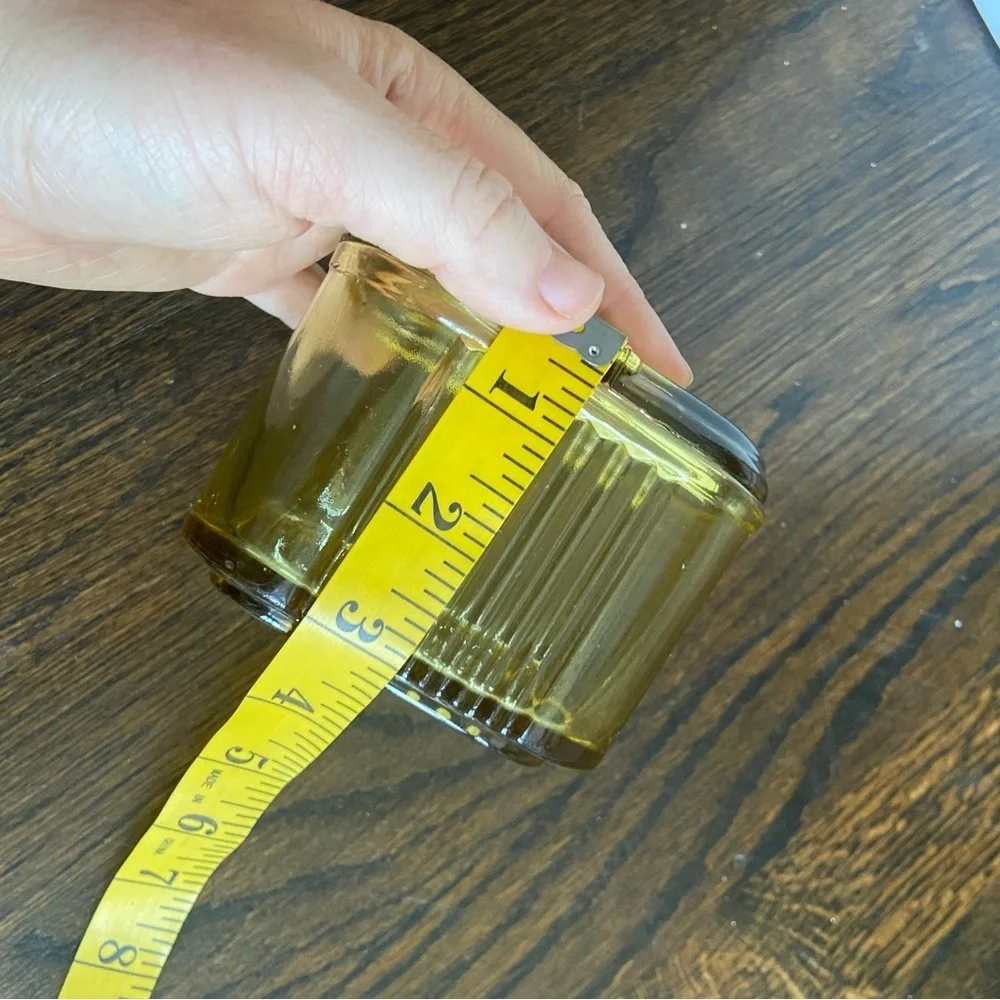 Vintage Federal Depression Glass Refrigerator Box Yellow